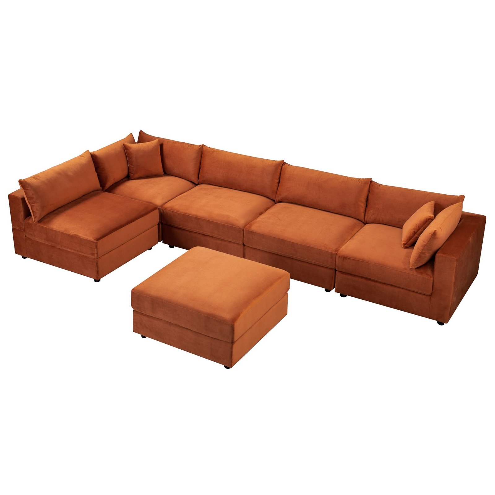 Adriana Velvet Modular Sofa