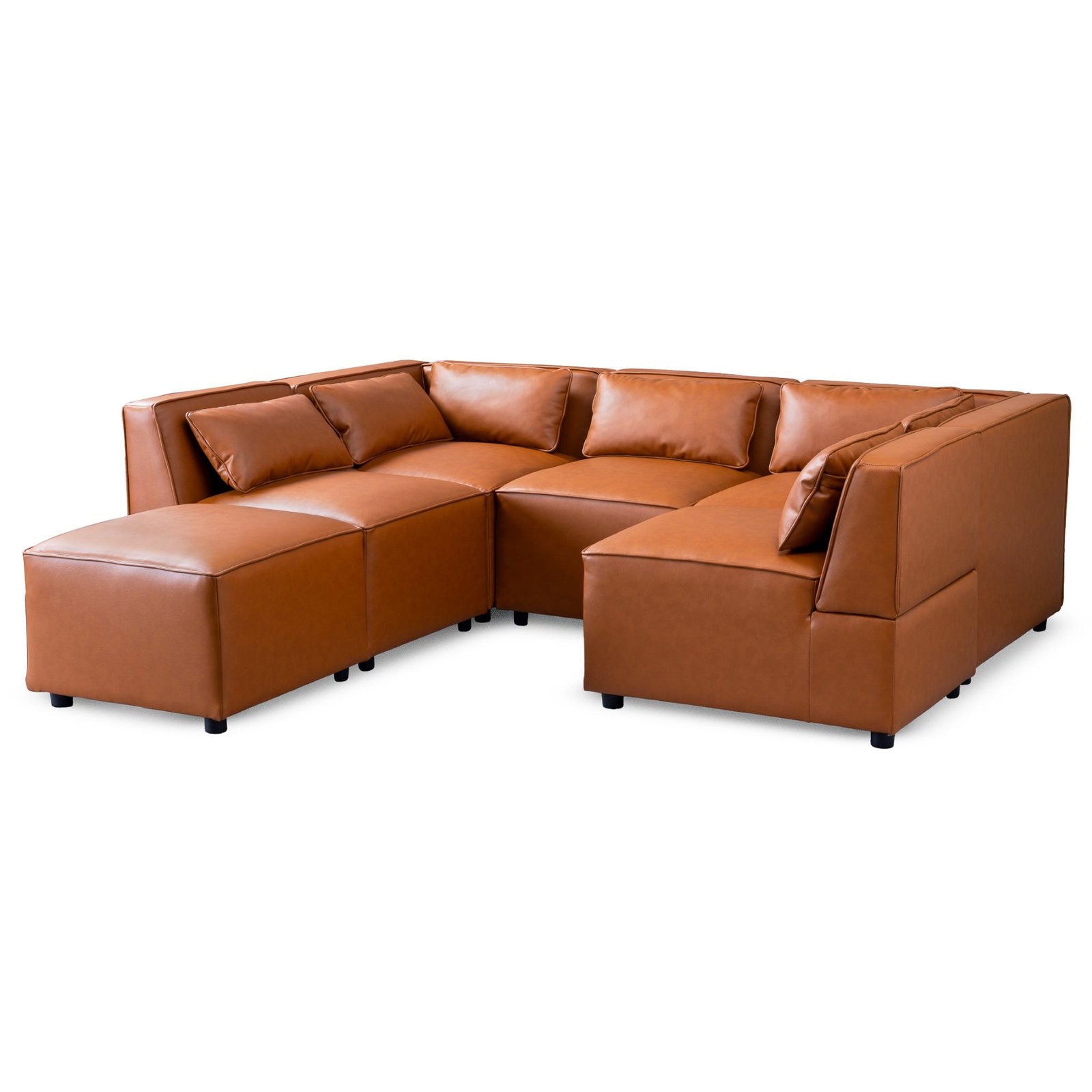 Ella Vegan Leather Modular Sofa